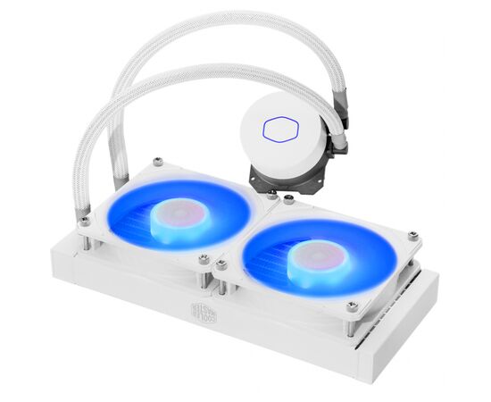 Система водного охлаждения CoolerMaster MasterLiquid ML240L V2 RGB White Edition (MLW-D24M-A18PC-RW), изображение 4 Система водного охлаждения CoolerMaster MasterLiquid ML240L V2 RGB White Edition (MLW-D24M-A18PC-RW), изображение 4