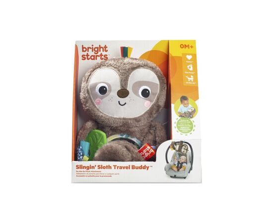 Игрушка на коляску Bright Starts Ленивец (12501), изображение 4 Игрушка на коляску Bright Starts Ленивец (12501), изображение 4