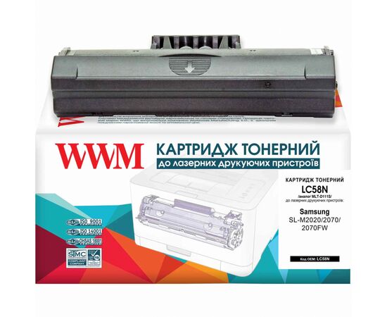 Картридж WWM для Samsung SL-M2020/2070/2070FW аналог MLT-D111S Black (LC58N)