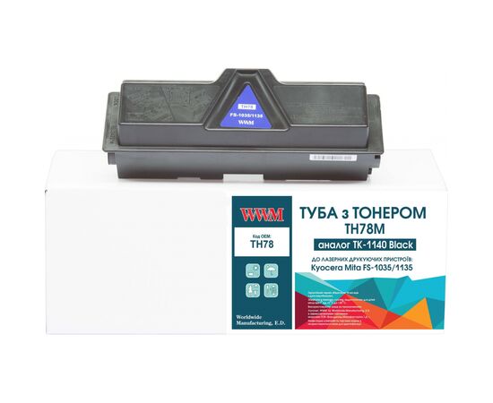 Тонер-картридж WWM Kyocera TK-1140 chip (TH78)
