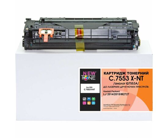Тонер-картридж NewTone HP LJ 1320/P2015/M2727, Q7553X/Q5949X (NT-KT-Q7553X)