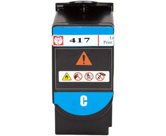 Тонер-картридж BASF Lexmark CS417dn 71B0H20 Cyan (BASF-KT-71B0H20), зображення 2 Тонер-картридж BASF Lexmark CS417dn 71B0H20 Cyan (BASF-KT-71B0H20), зображення 2