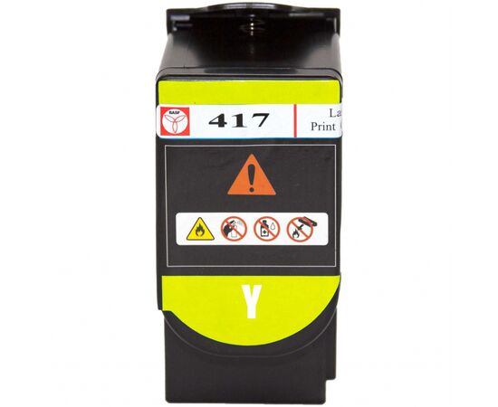 Тонер-картридж BASF Lexmark CS417dn 71B0H40 Yellow (BASF-KT-71B0H40), изображение 2 Тонер-картридж BASF Lexmark CS417dn 71B0H40 Yellow (BASF-KT-71B0H40), изображение 2