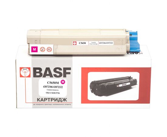 Тонер-картридж BASF OKI C5650/5750 Magenta 43872306/43872322 (KT-C5650M)