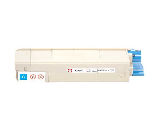 Тонер-картридж BASF OKI C5650/5750 Cyan 43872307/43872323 (KT-C5650C), изображение 2 Тонер-картридж BASF OKI C5650/5750 Cyan 43872307/43872323 (KT-C5650C), изображение 2