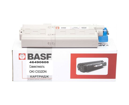 Тонер-картридж BASF OKI C532/542, MC563/573 Black 46490608 (KT-46490608)