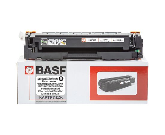 Картридж BASF Canon 045H, 1246C002/CF400X/201X Black (KT-045HBK-U)