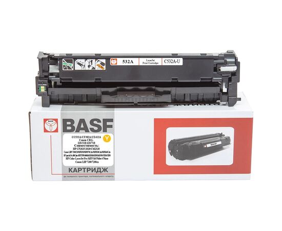 Картридж BASF HP CC532A/CF382A/CE412A, Canon 118/318/418/718 Yellow (BASF-KT-CC532A-U)