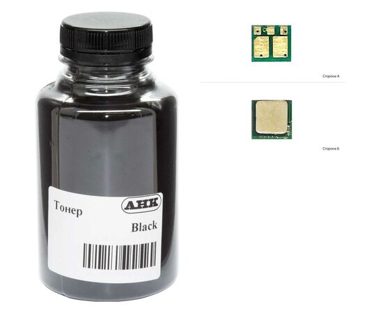 Тонер HP CLJ M180/181 45г Black +chip AHK (1505182)