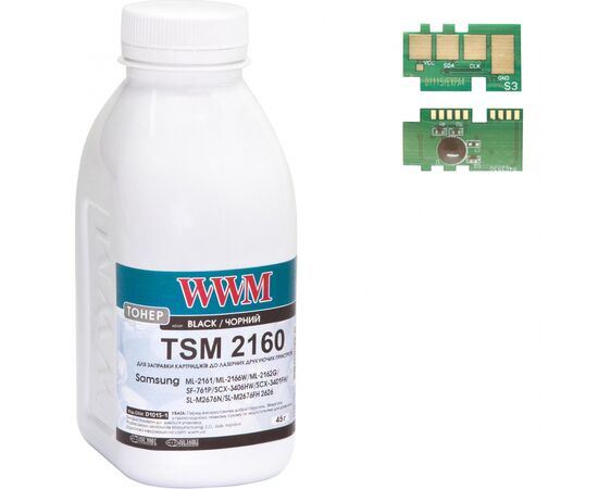 Тонер Samsung SL-M2020/2070/D111S, 45г +chip2K Black WWM (TCD111)