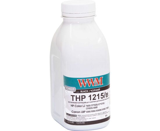 Тонер HP CLJ CP1215/CP1515/CM1312 , 55г Black WWM (HP1215B)
