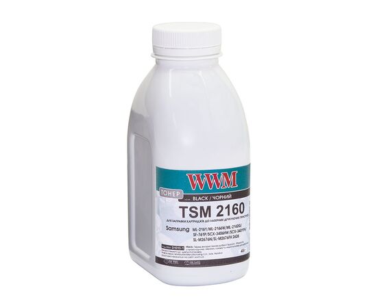 Тонер Samsung ML-2160/2165/SCX-3400, 45г Black WWM (D101S-1)