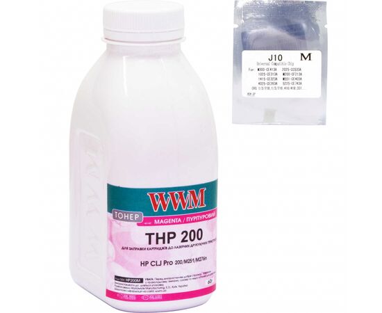 Тонер HP CLJ Pro 200/M251/M276n Magenta +chip WWM (TC200M)