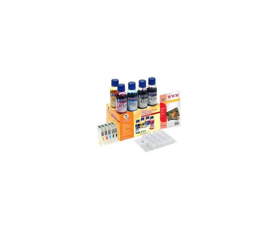 Комплект перезаправних картриджів WWM Epson C110/Office T30/TX510FN (RC.T073H)