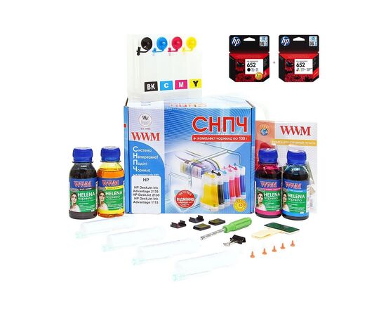 СНПЧ WWM HP 1115/2136 + №652Bk/CL (IS.0433set)