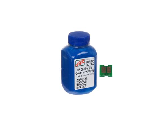 Тонер HP CLJ Pro 200/M251/M276n (131A) Cyan+chip AHK (1505158)