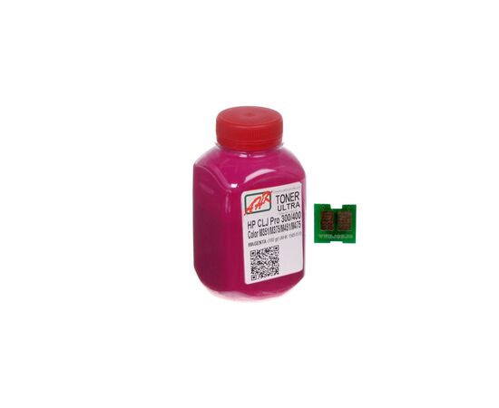 Тонер HP CLJ Pro 300/400/M475 100г Magenta +chip AHK (1505163)
