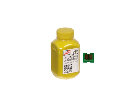 Тонер HP CLJ Pro 300/400/M475 100г Yellow +chip AHK (1505165)
