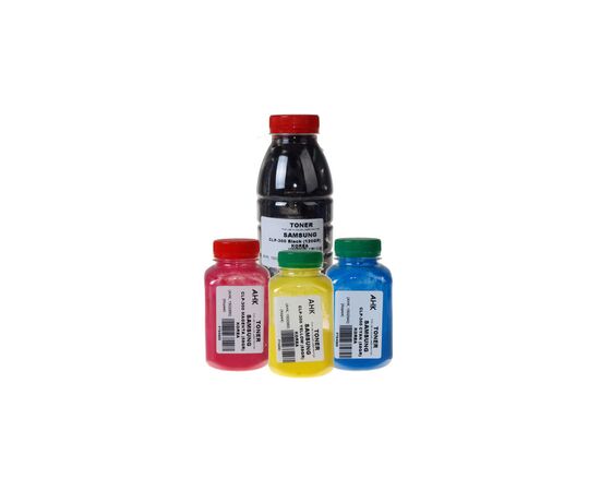 Тонер Samsung CLP-300/600, B/C/M/Y SET (Black 120г, Сolor 58г) AHK (1503340)