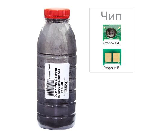 Тонер HP CLJ CP2025/CM2320, 100г Black +chip AHK (1501234)