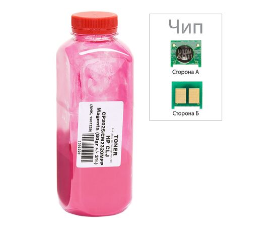 Тонер HP CLJ CP2025/CM2320, 80г Magenta +chip AHK (1501232)