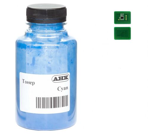 Тонер OKI C612 , 180г Cyan+ chip AHK (3203315)