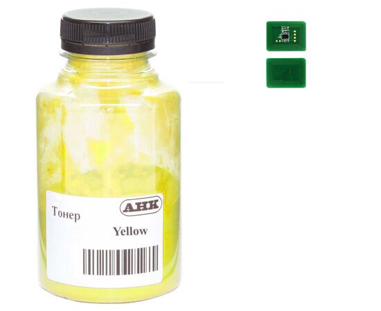Тонер OKI C612 , 180г Yellow+ chip AHK (3203317)