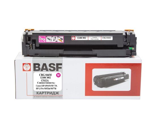 Картридж BASF Canon 046, LBP-650, HP LJ Pro M452dn аналог 1248C002/046M/CF (BASF-KT-CRG046M-U)