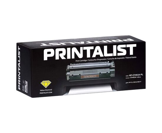 Картридж Printalist HP LJ M252/M277 CF402A Yellow (HP-CF402A-PL), изображение 2 Картридж Printalist HP LJ M252/M277 CF402A Yellow (HP-CF402A-PL), изображение 2