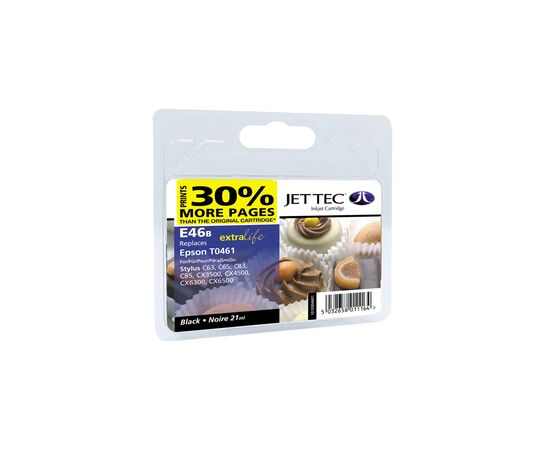 Картридж Jet Tec Epson Stylus C63/C65/C83 Black (110E004601/101E004601)