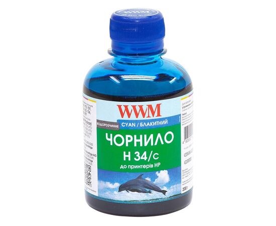 Чорнило WWM HP № 22/134/136 (8766/9361) cyan (H34/C)