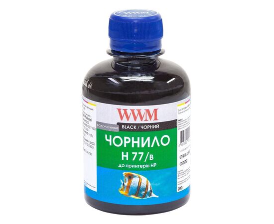 Чернила WWM HP №177 84 black 200ml (H77/B)
