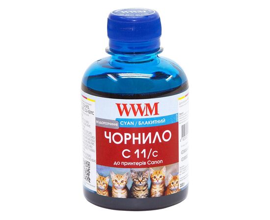 Чорнило WWM CANON CL441/511/513/CLI521/426 Cyan (C11/C)