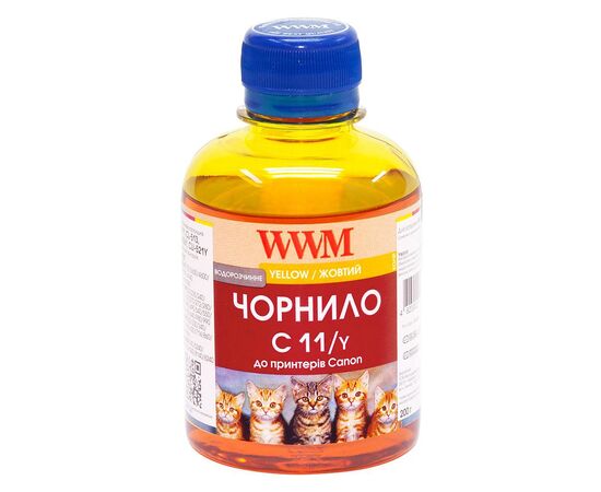 Чорнило WWM CANON CL441/511/513/CLI521/426 Yellow (C11/Y)