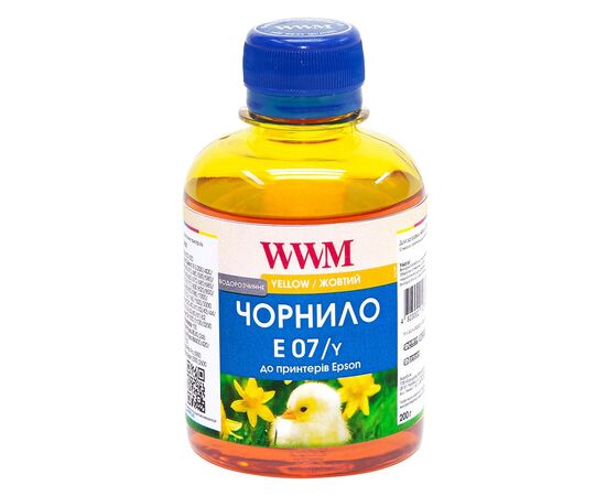 Чорнило WWM EPSON Stylus Universal Yellow (E07/Y)