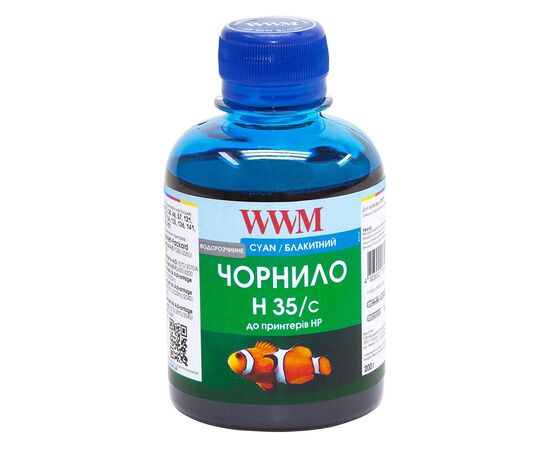 Чорнило WWM HP № 22/121/134/135/136/141 cyan (H35/C)