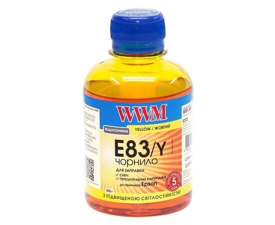 Чорнило WWM EPSON StPhoto R270/290 Yellow /NEW (E83/Y)