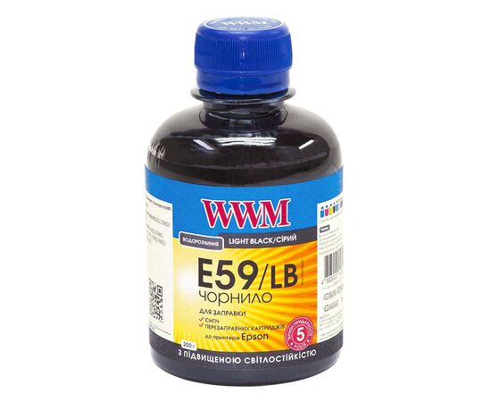 Чернила WWM EPSON StPro 7890/9890 200г Light Black (E59/LB)