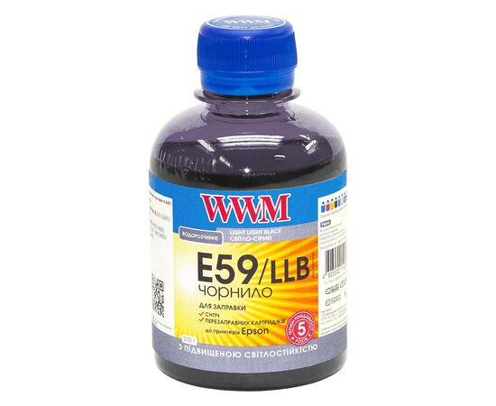 Чорнило WWM EPSON StPro 7890/9890 200г Lt Lt Black (E59/LLB)
