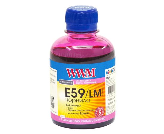 Чернила WWM EPSON StPro 7890/9890 200г Light Magenta (E59/LM)