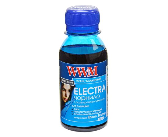 Чорнило WWM EPSON UNIVERSAL ELECTRA 100ml Cyan (EU/C-2)