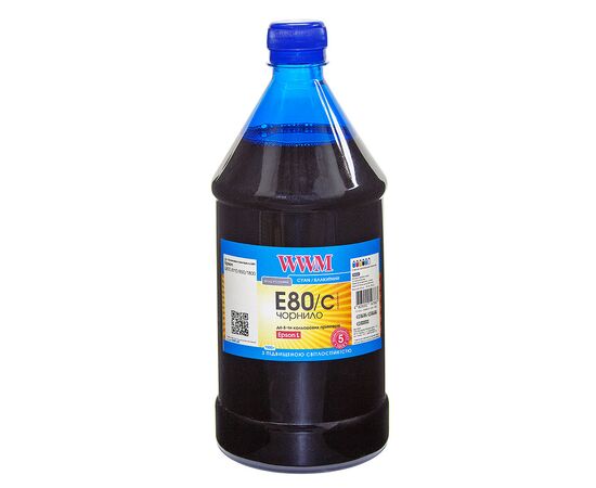 Чорнило WWM Epson L800 1000г Cyan (E80/C-4)