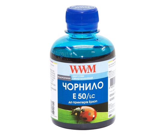 Чернила WWM Epson Stylus Photo R200/R340/RX620 1000г Light Cyan Water-so (E50/LC-4)