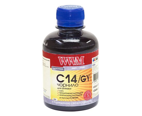 Чернила WWM CANON CLI-451/CLI-471 200г Grey (C14/GY)