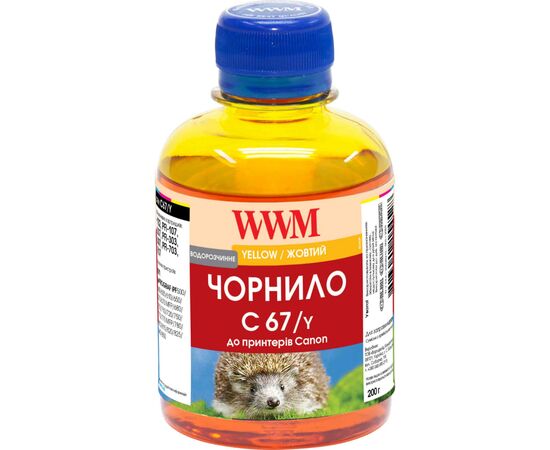 Чернила WWM Canon IPF-107 200г Yellow IPF-107Y (C67/Y)