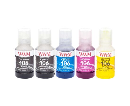 Чернила WWM EPSON L7160/7180 5х140г BP/C/M/PB/Y (E105SET5)