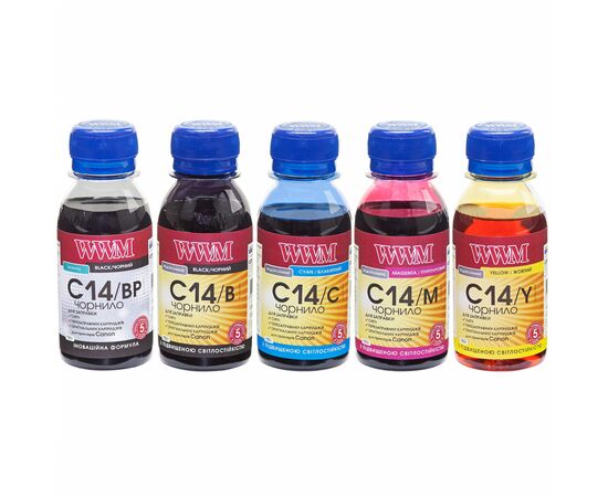 Чернила WWM Canon CLI-451/CLI-470, 5х100г BP/B/C/M/Y (C14SET5-2)