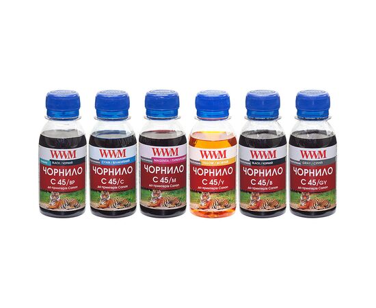 Чорнило WWM Canon PGI-450/CLI-451, 6х100г BP/B/GY/C/M/Y (C45SET-6)