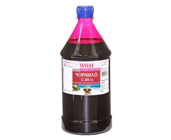 Чорнило WWM Canon GI-490 1000г Magenta (C49/M-4)