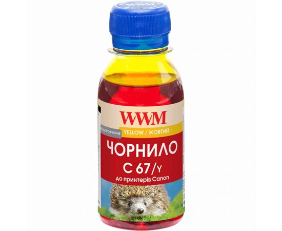 Чорнило WWM Canon PFI-107 100г Yellow PFI-107Y (C67/Y-2)